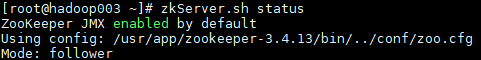 zookeeper-hadoop003