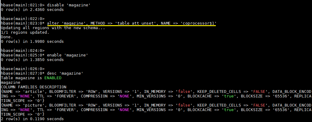 hbase-co-unload