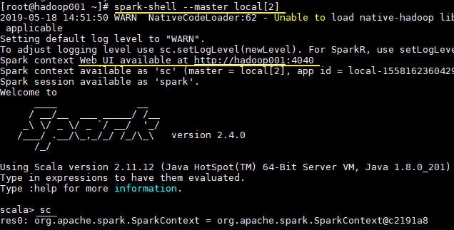 spark-shell-local