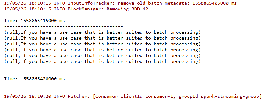 spark-straming-kafka-console